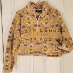 Women's Fuzzy Crop Jacket